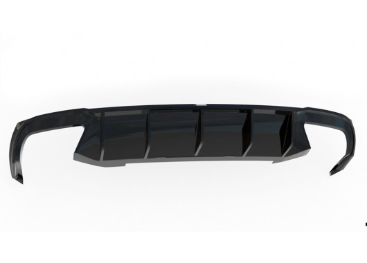 Дифузьор за задна броня Maxton design за Skoda Octavia RS (2013-2019)  image
