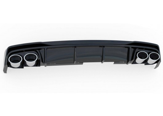 Дифузьор за задна броня Maxton design за Audi S6/A6 C8 (2018-) image