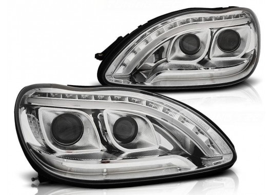 Ляв тунинг фар за Mercedes Benz W220 (1998-2005) image