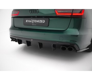 Дифузьор за задна броня Maxton design за Audi A6 C7 (2011-2014)