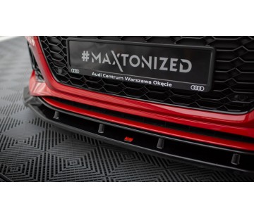Спойлер за предна броня Maxton design за Audi RS4 B9 Facelift (2019-2024)